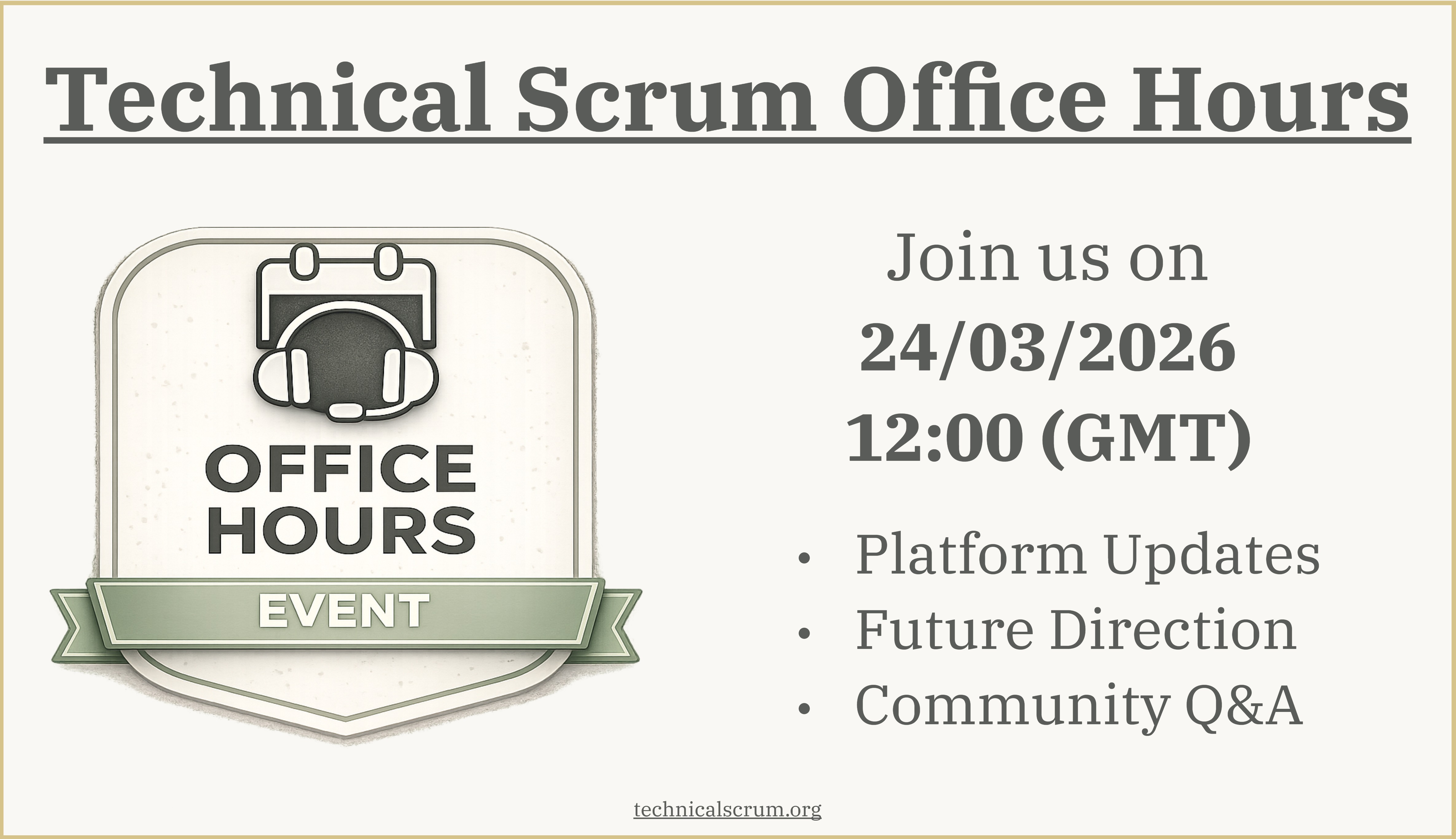 Technical Scrum Office Hours